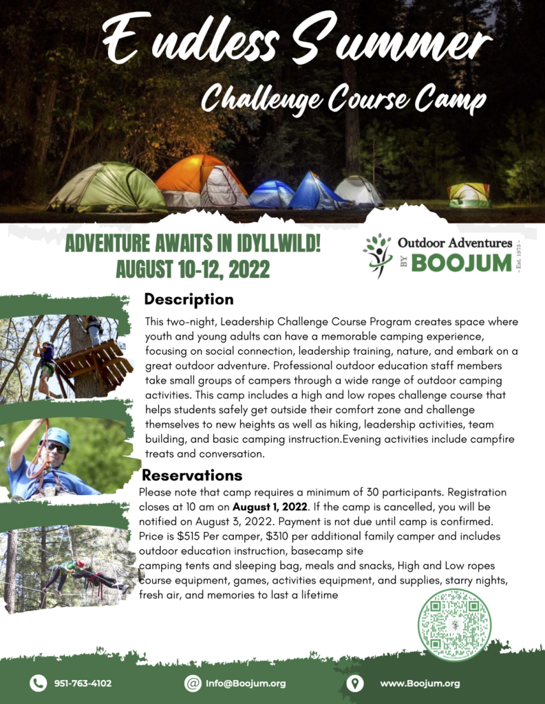 Leadership Challenge Course Program - Boojum